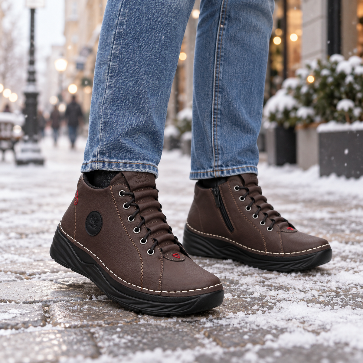 Botki Damskie (36-41) 12Par 9592-2 BROWN