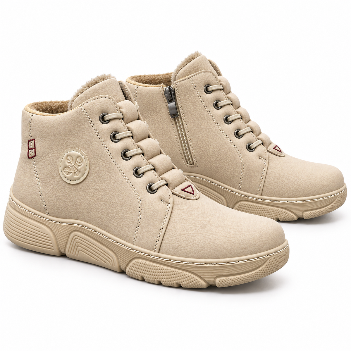 Botki Damskie (36-42) 12Par D1501-3 BEIGE