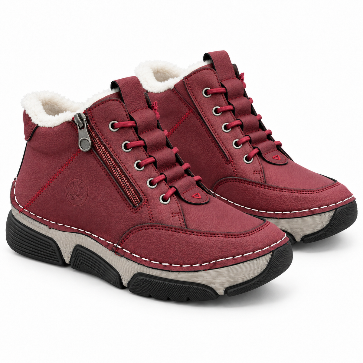 Botki Damskie (36-42) 12Par D1505-4 RED