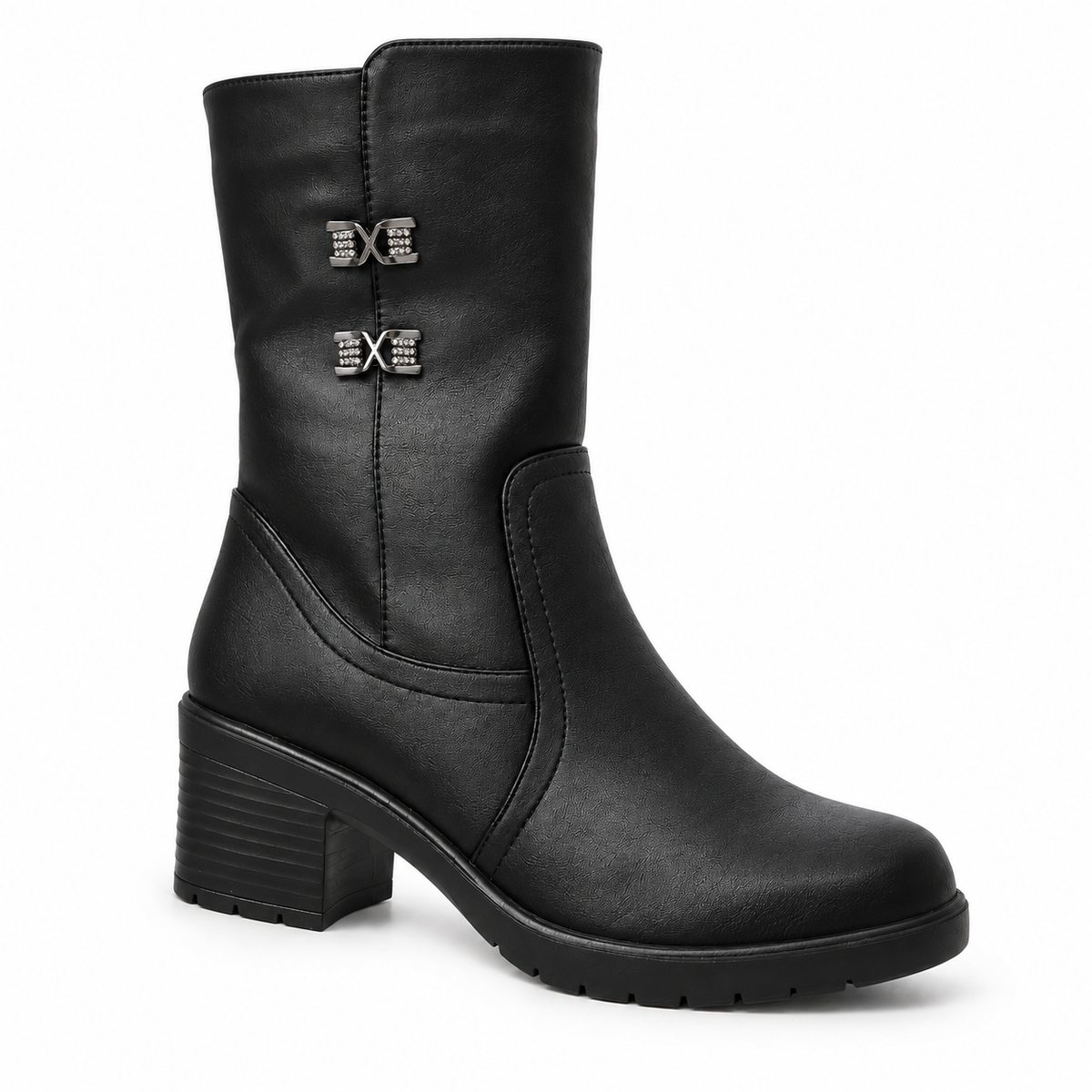 Botki Damskie (36-42) 12Par D7134-21 ALL BLACK