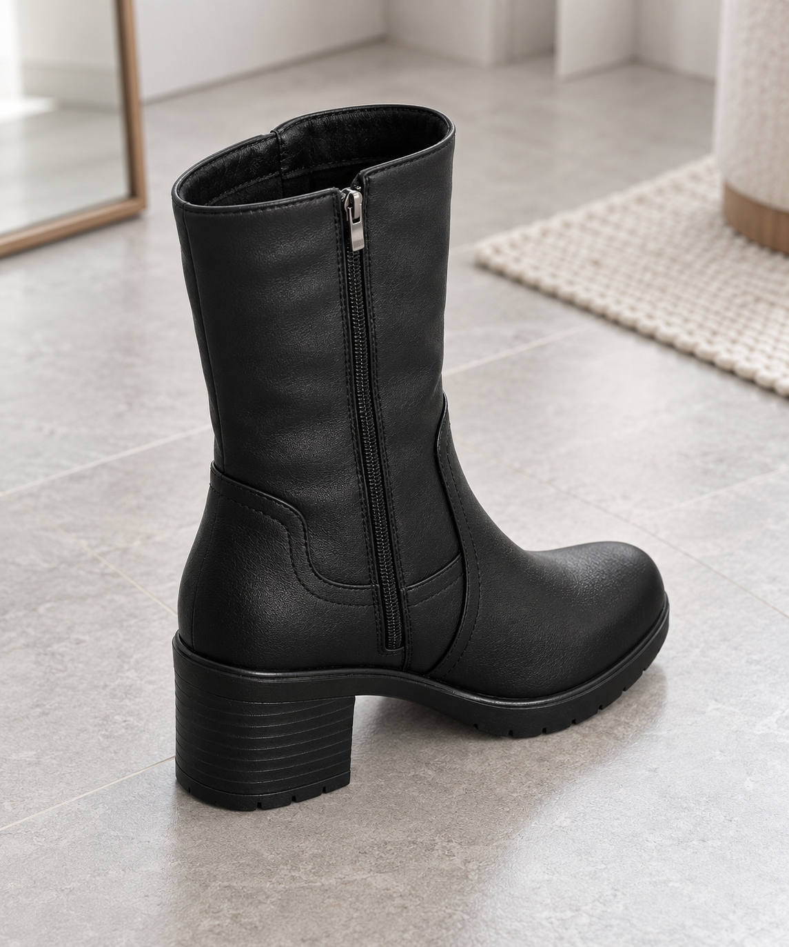 Botki Damskie (36-42) 12Par D7134-21 ALL BLACK