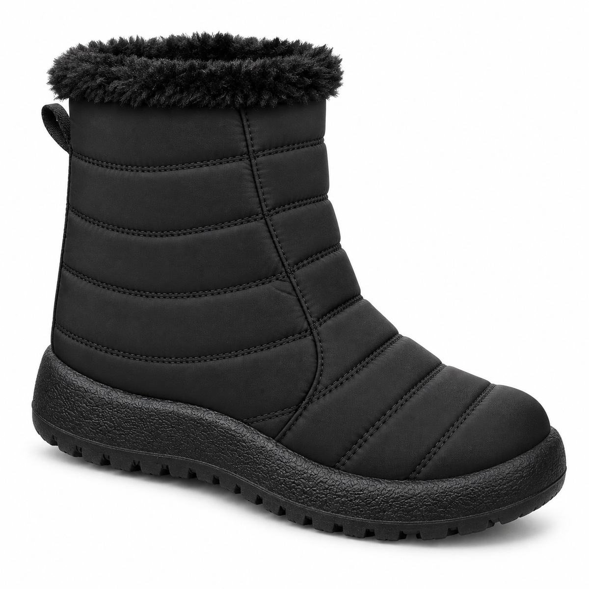 Botki Śniegowce damskie-OCIEPLANE (36-42, 12par) D7550-21 ALL BLACK