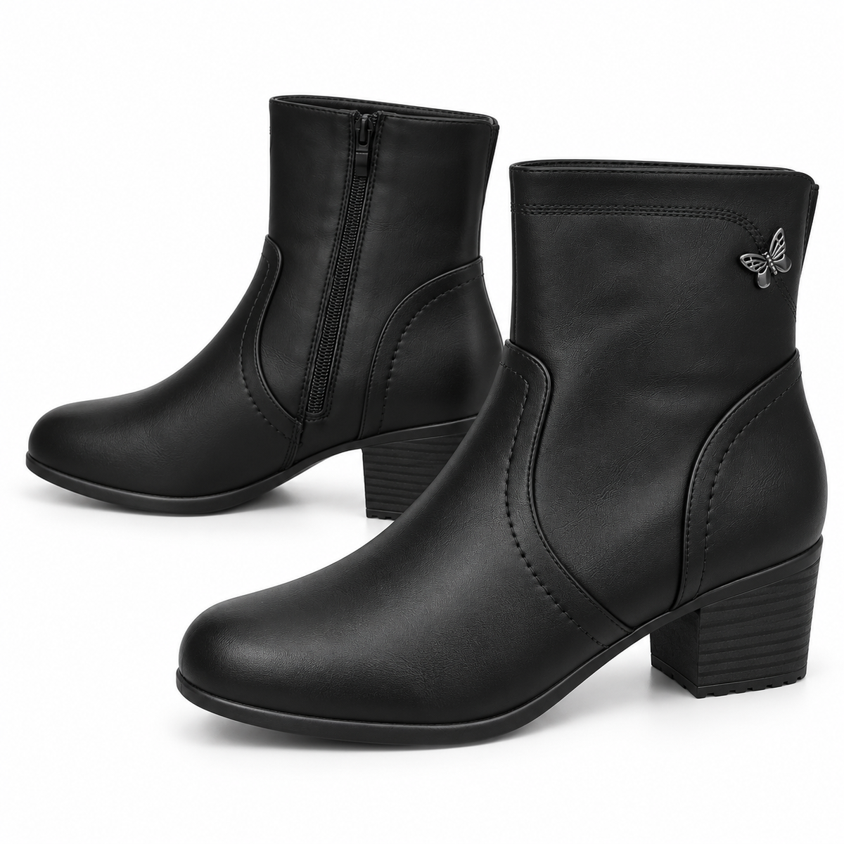 Botki Damskie (36-42) 12Par 5019-1 BLACK