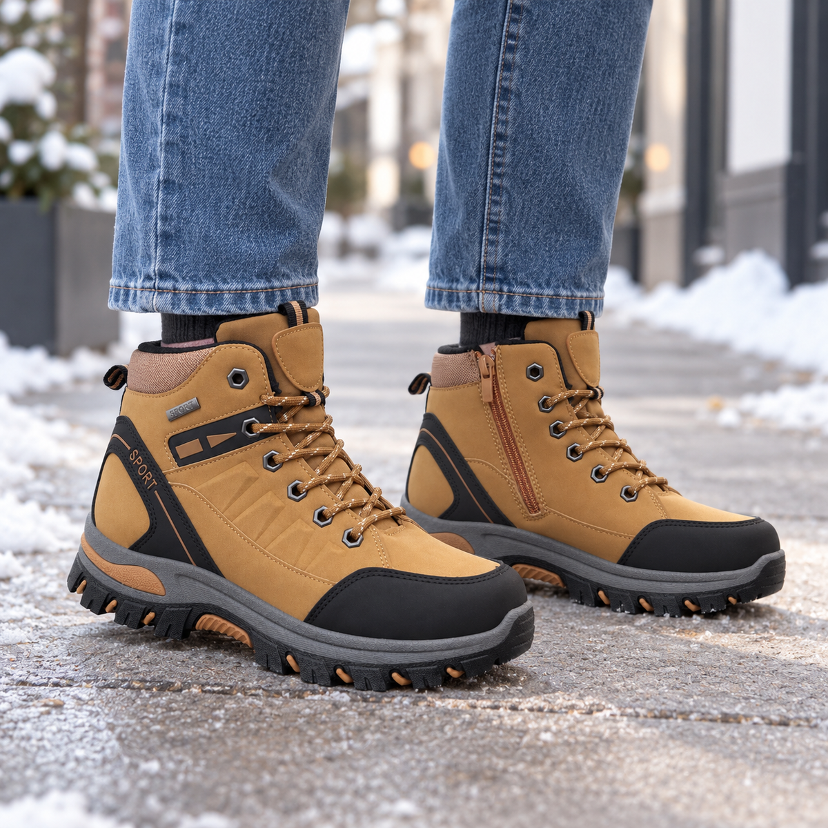 Botki Damskie (36-41) 12Par D6976-7 YELLOW