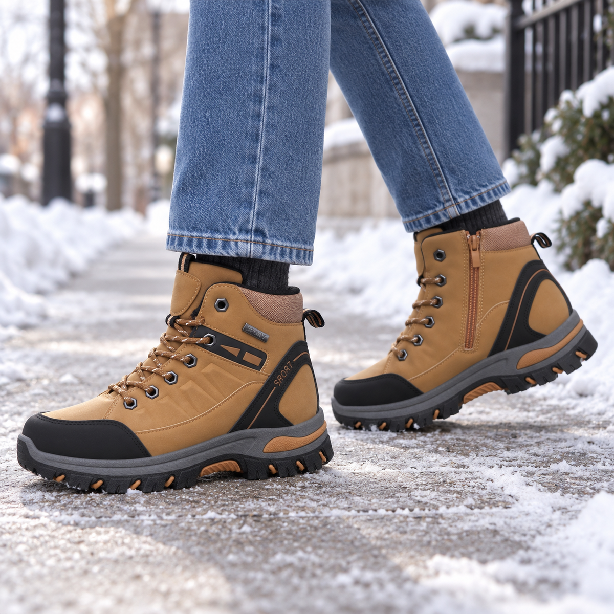 Botki Damskie (36-41) 12Par D6976-7 YELLOW