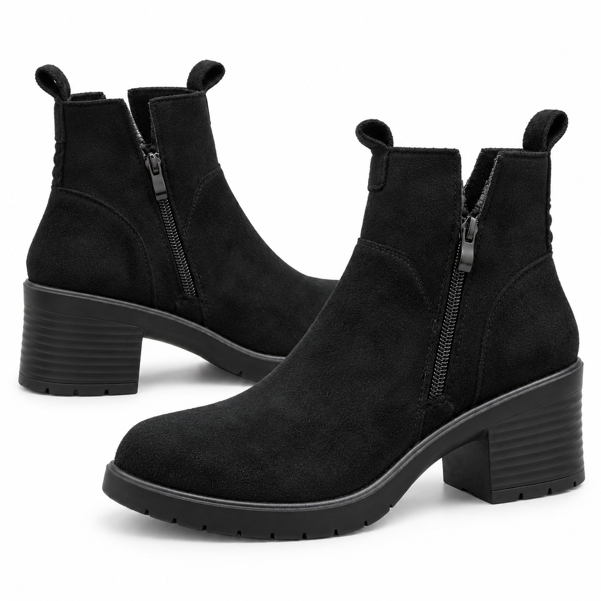 Botki Damskie (36-42) 12Par D7137-21 ALL BLACK