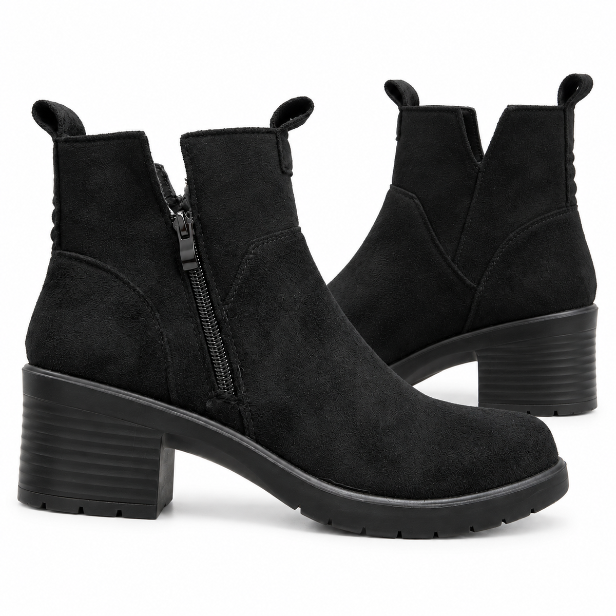 Botki Damskie (36-42) 12Par D7137-21 ALL BLACK