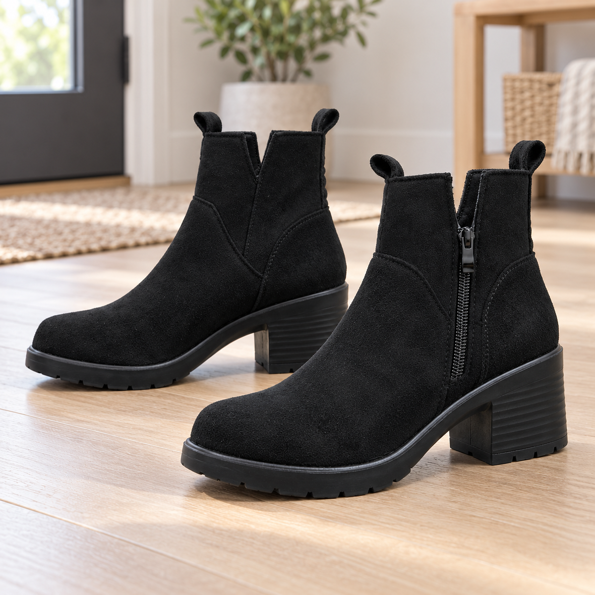 Botki Damskie (36-42) 12Par D7137-21 ALL BLACK