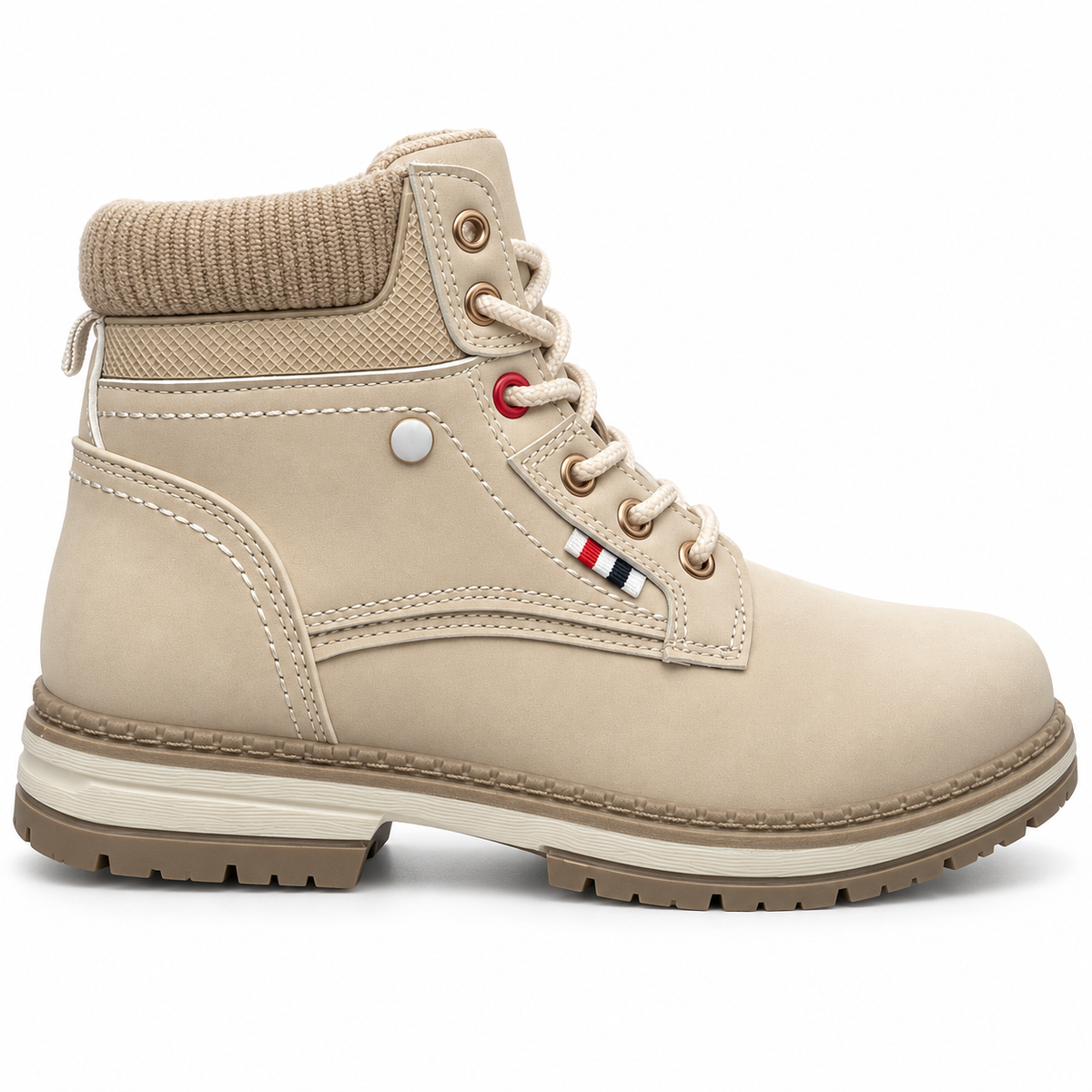 Botki Damskie (36-41) 12Par D9806-6 BEIGE