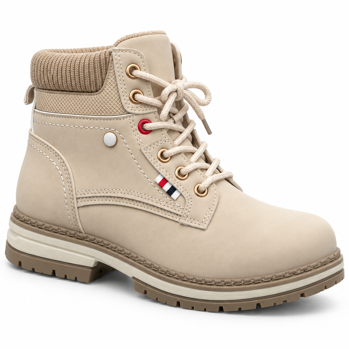 Botki Damskie (36-41) 12Par D9806-6 BEIGE