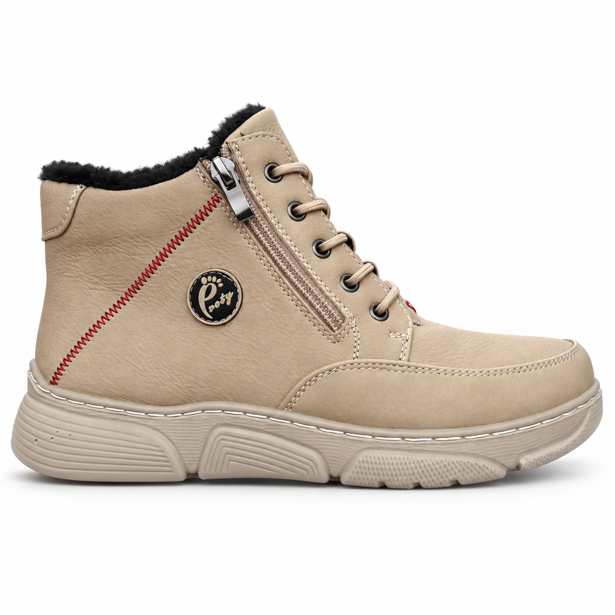 Botki Damskie (36-42) 12Par D26333-4 BEIGE