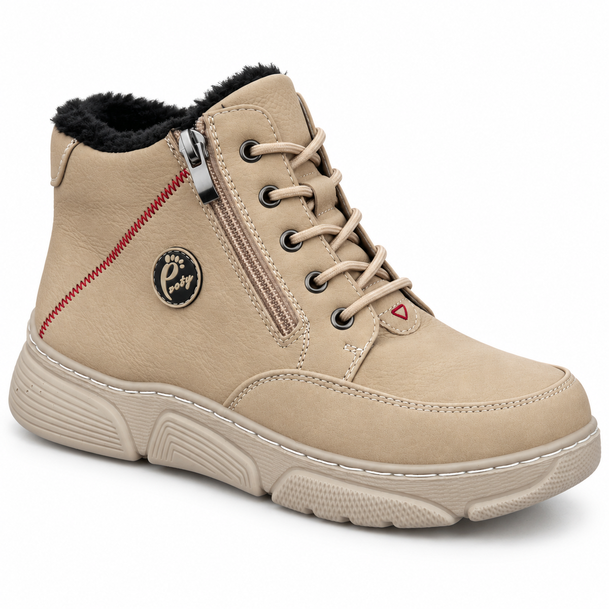 Botki Damskie (36-42) 12Par D26333-4 BEIGE