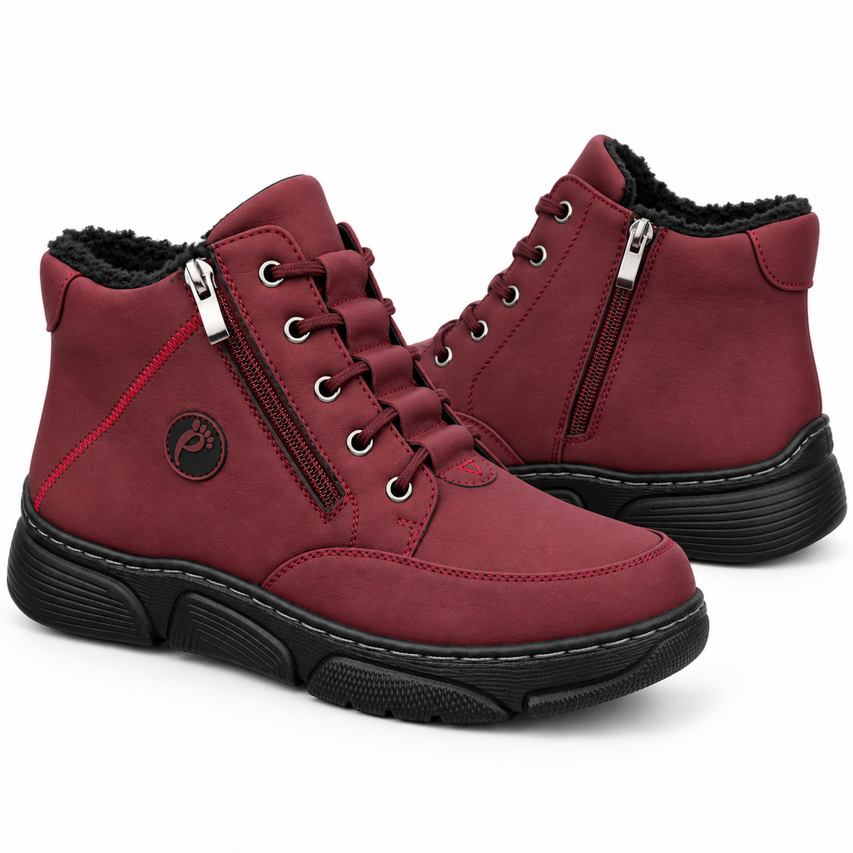 Botki Damskie (36-42) 12Par D26333-7 RED