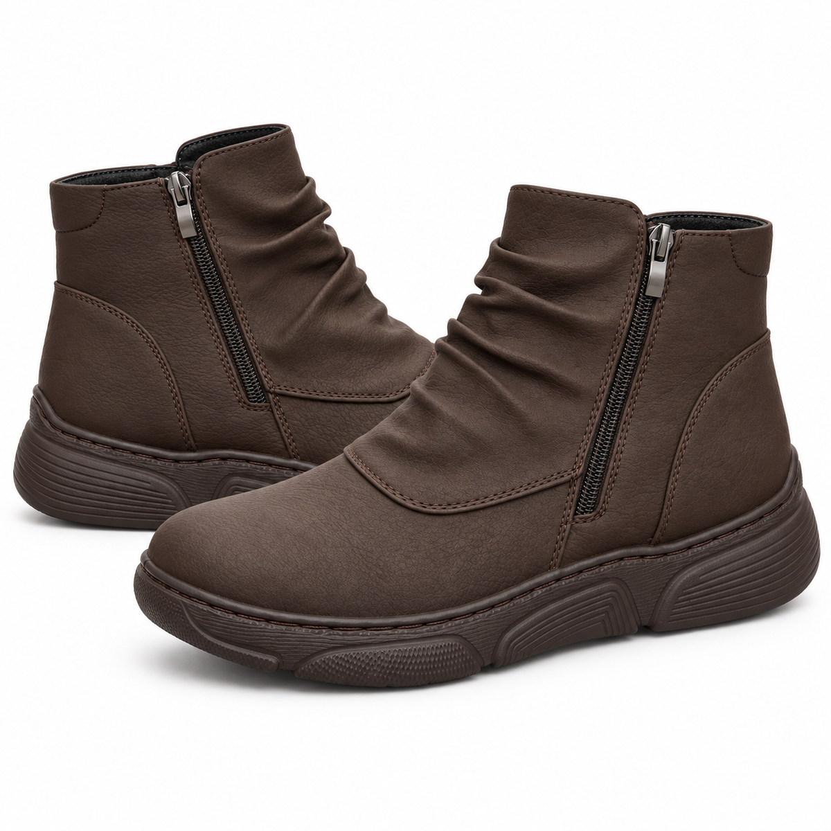 Botki Damskie (36-42) 12Par D26332-3 BROWN