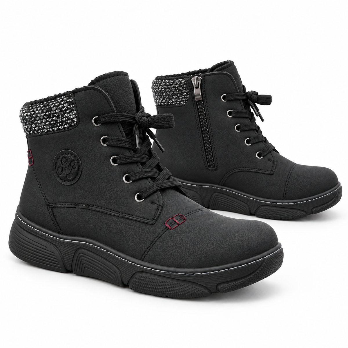 Botki Damskie (36-42) 12Par D1502-1 BLACK