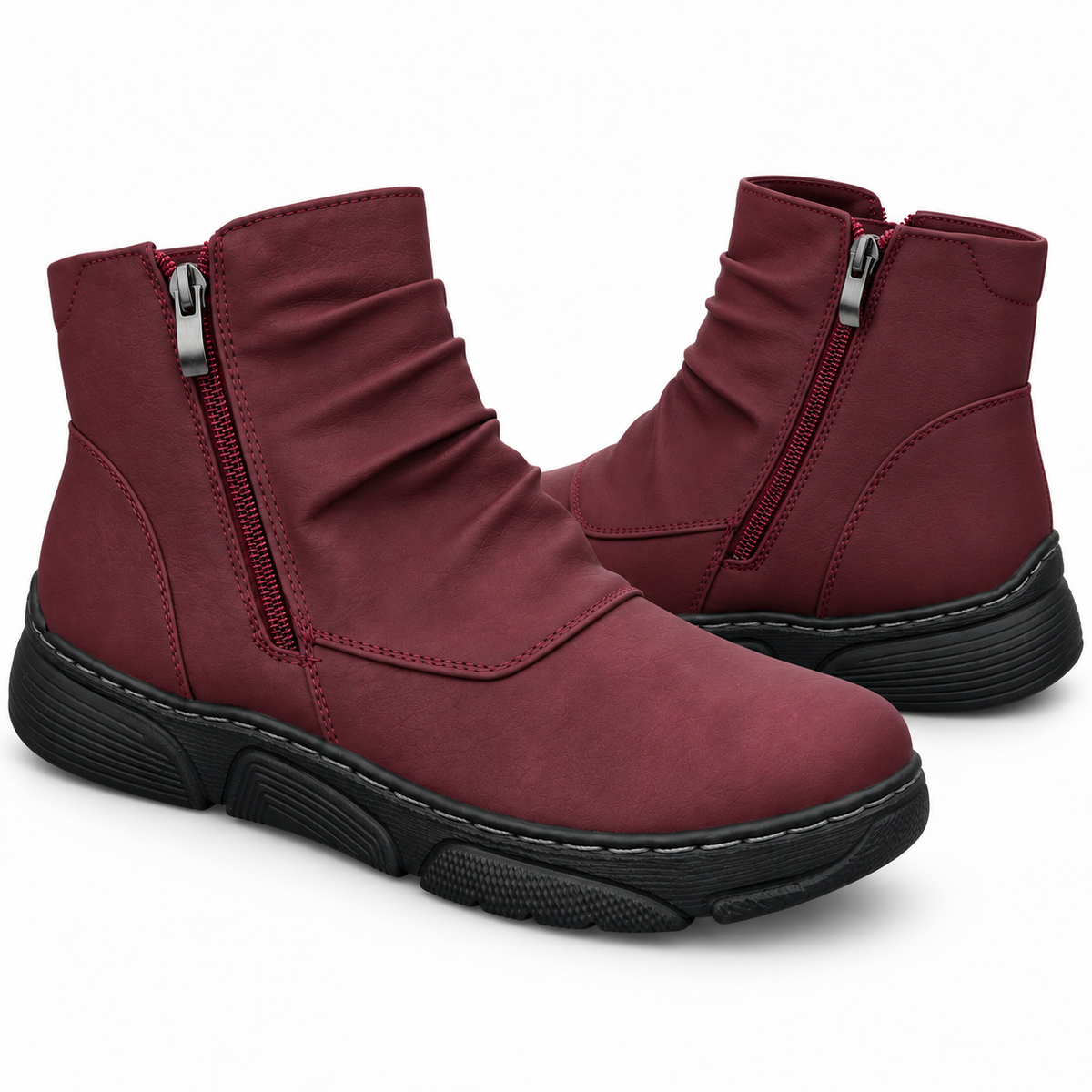 Botki Damskie (36-42) 12Par D26332-7 RED