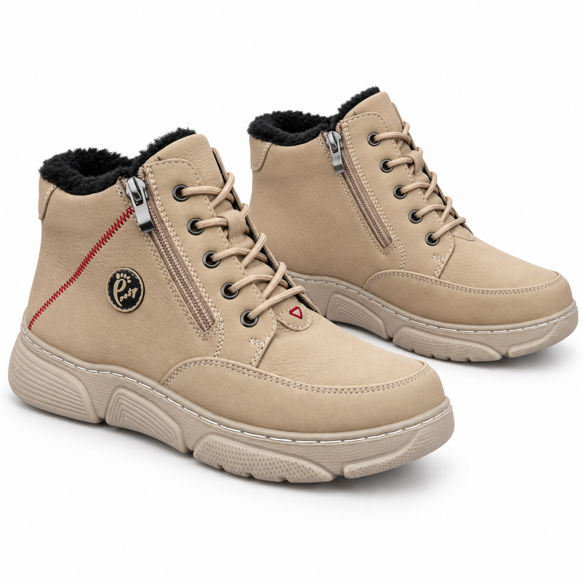 Botki Damskie (36-42) 12Par D26333-4 BEIGE