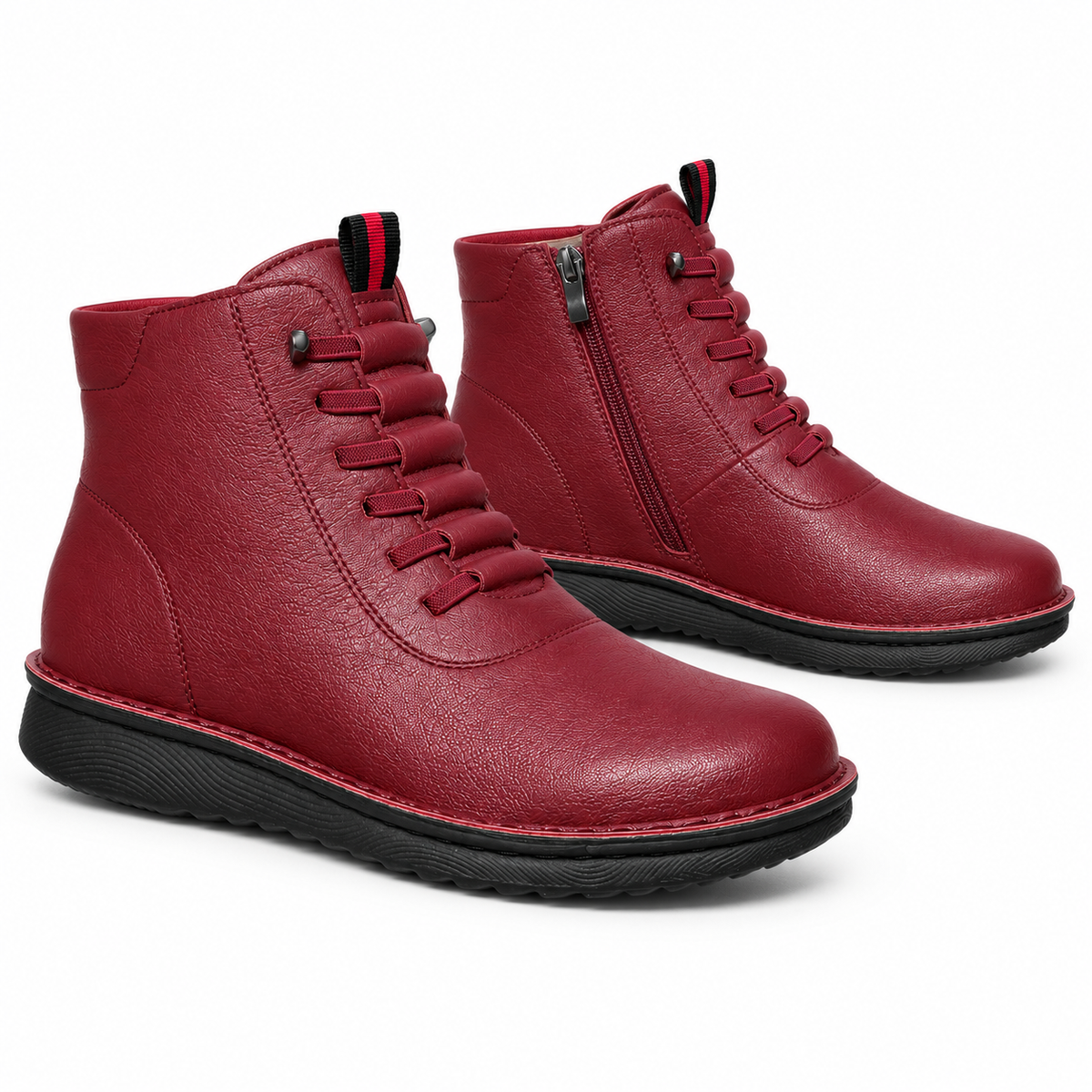 Botki Damskie (36-42) 12Par D25311-7 RED