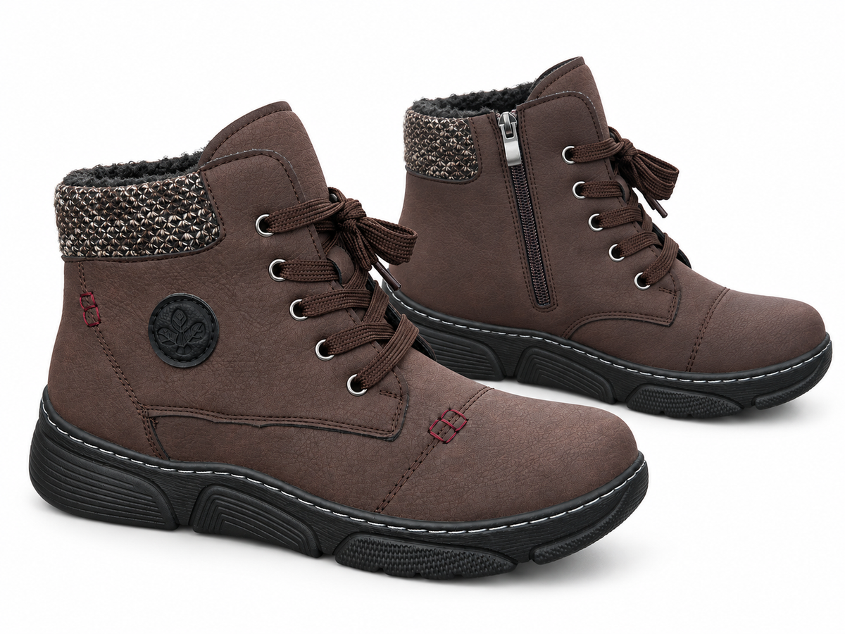 Botki Damskie (36-42) 12Par D1502-7 BROWN
