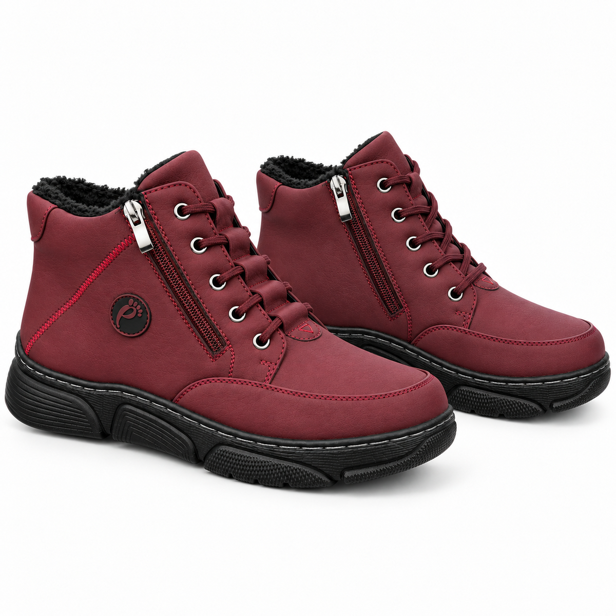 Botki Damskie (36-42) 12Par D26333-7 RED