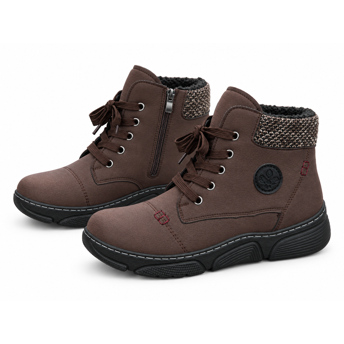 Botki Damskie (36-42) 12Par D1502-7 BROWN