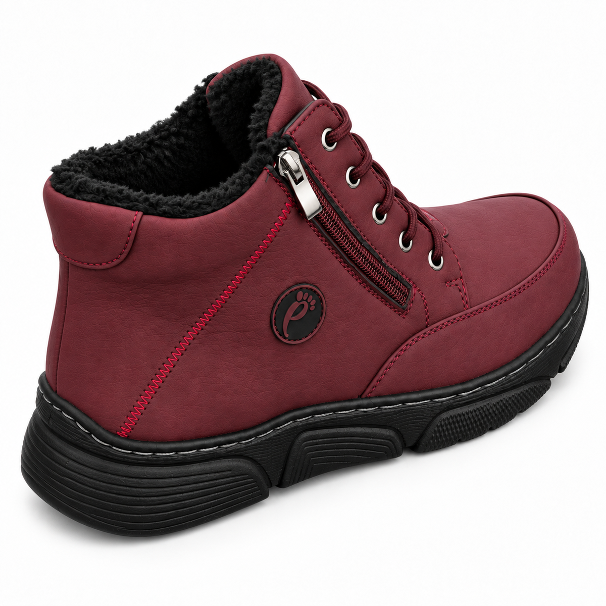 Botki Damskie (36-42) 12Par D26333-7 RED