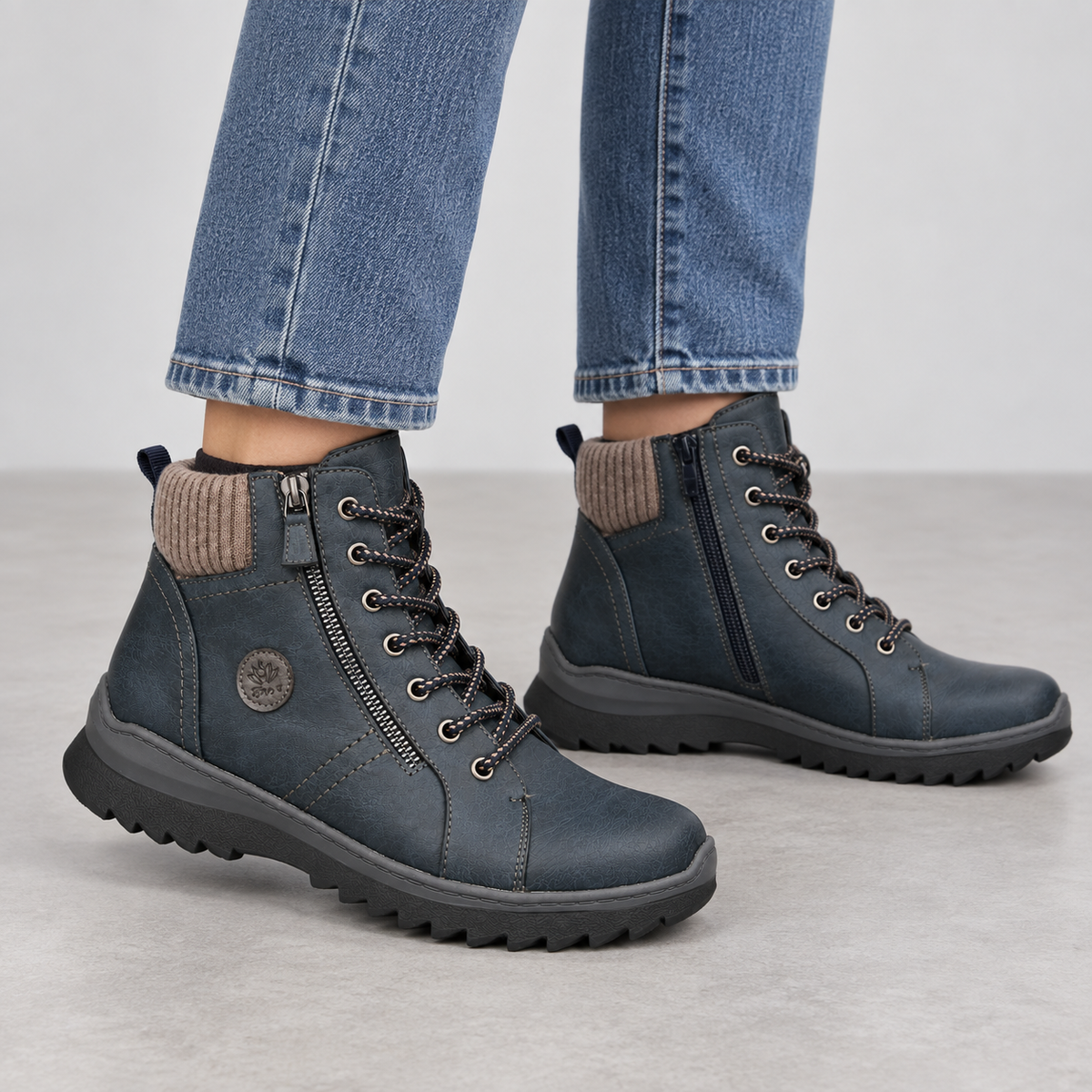 Botki Damskie (36-42) 12Par 9819-11 BLUE