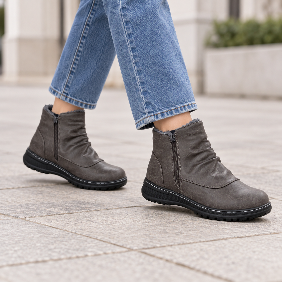 Botki Damskie (36-42) 12Par D51-2 GREY