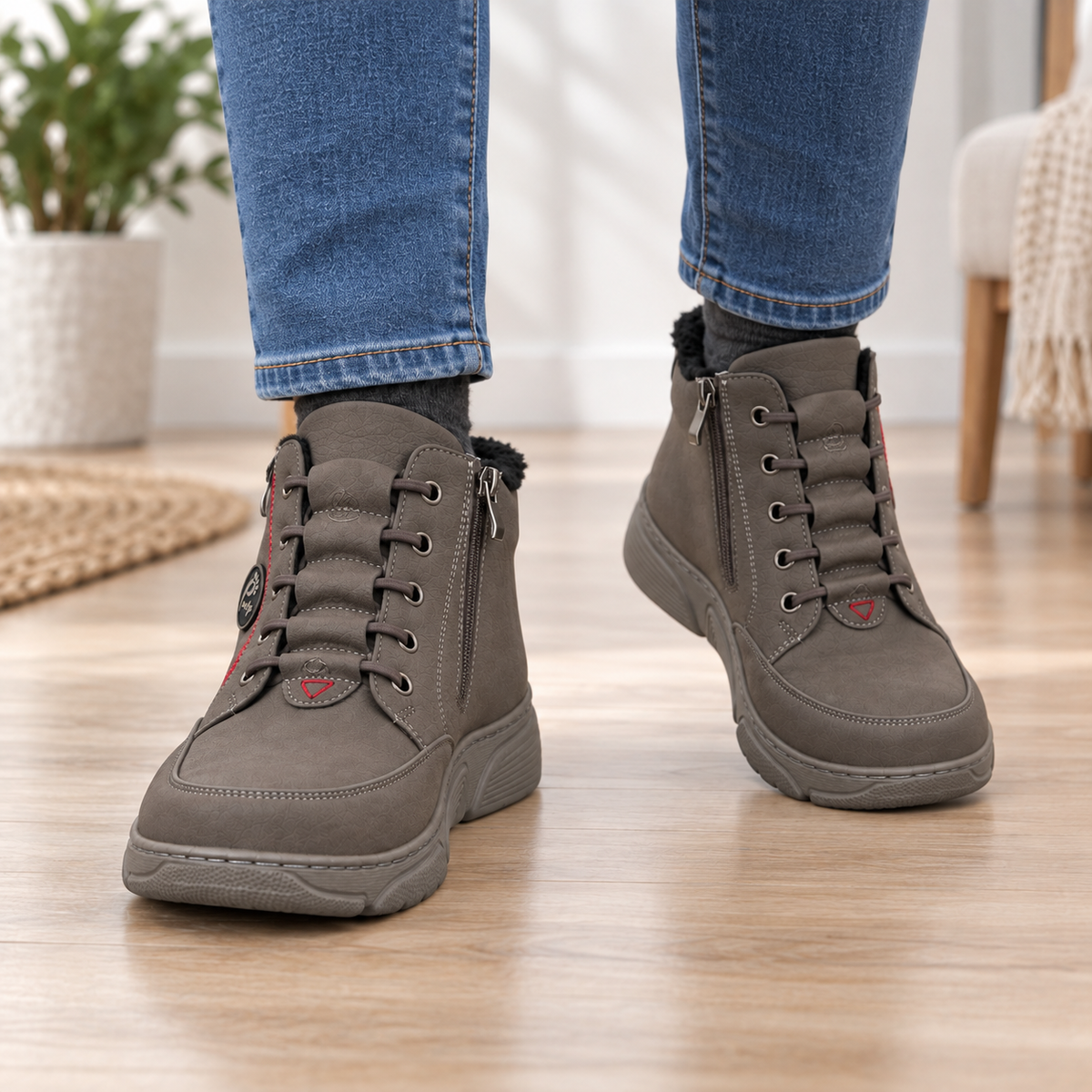 Botki Damskie (36-42) 12Par D26333-2 GREY