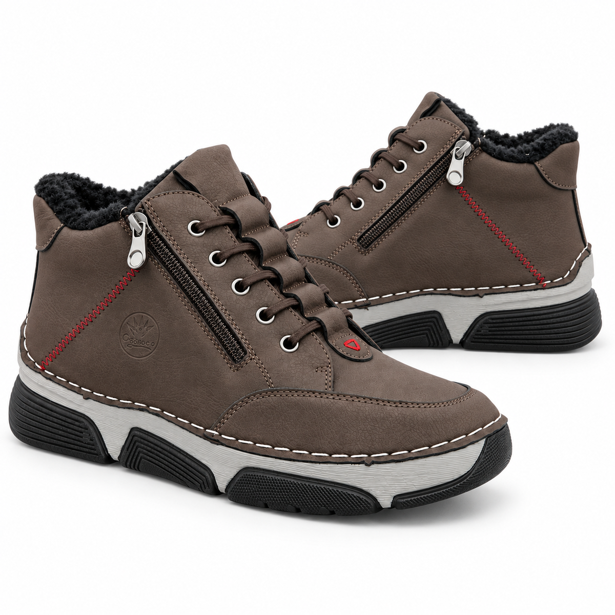 Botki Damskie (36-42) 12Par D1505-7 KHAKI