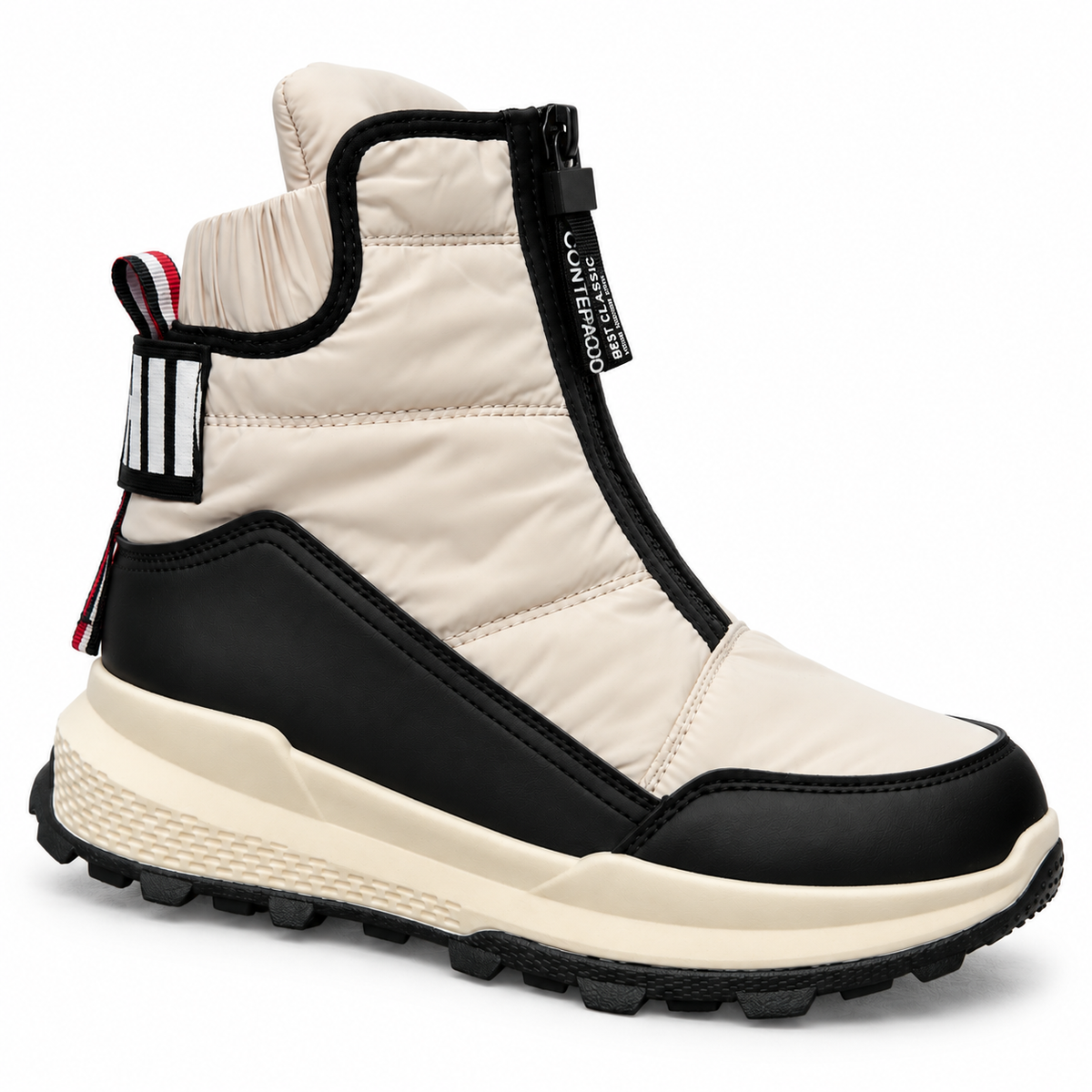 Botki Śniegowce damskie (36-41, 12par) D9166-4 BEIGE