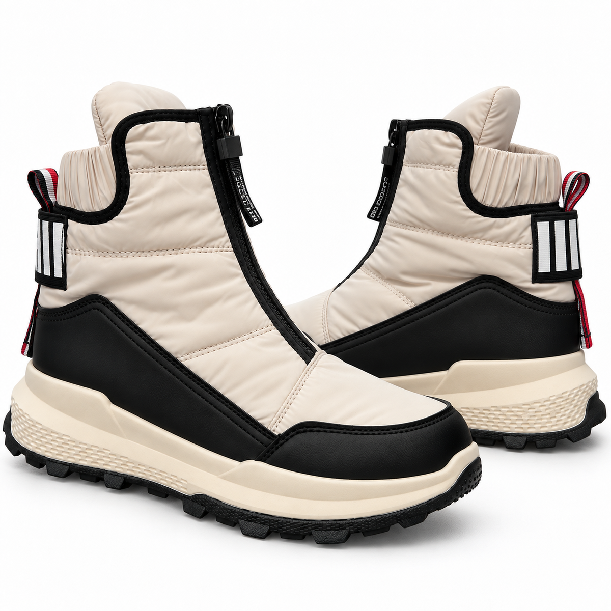 Botki Śniegowce damskie (36-41, 12par) D9166-4 BEIGE