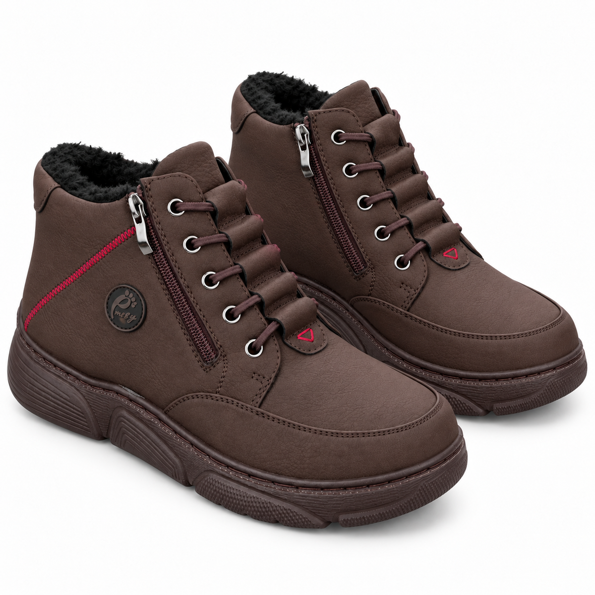 Botki Damskie (36-42) 12Par D26333-3 BROWN