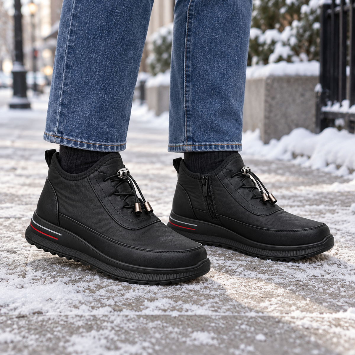 Botki Damskie (36-42) 12Par D2753-21 BLACK