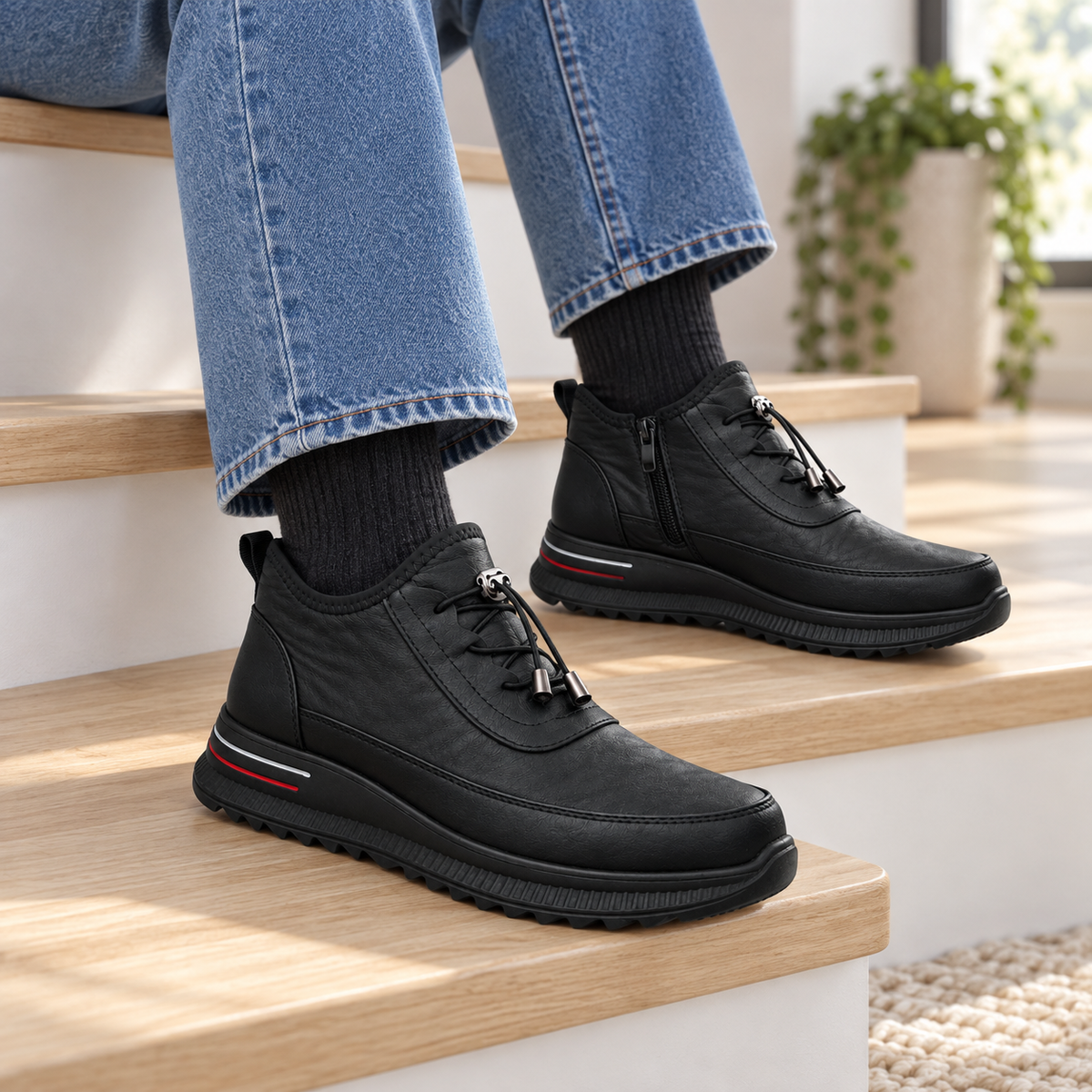 Botki Damskie (36-42) 12Par D2753-21 BLACK