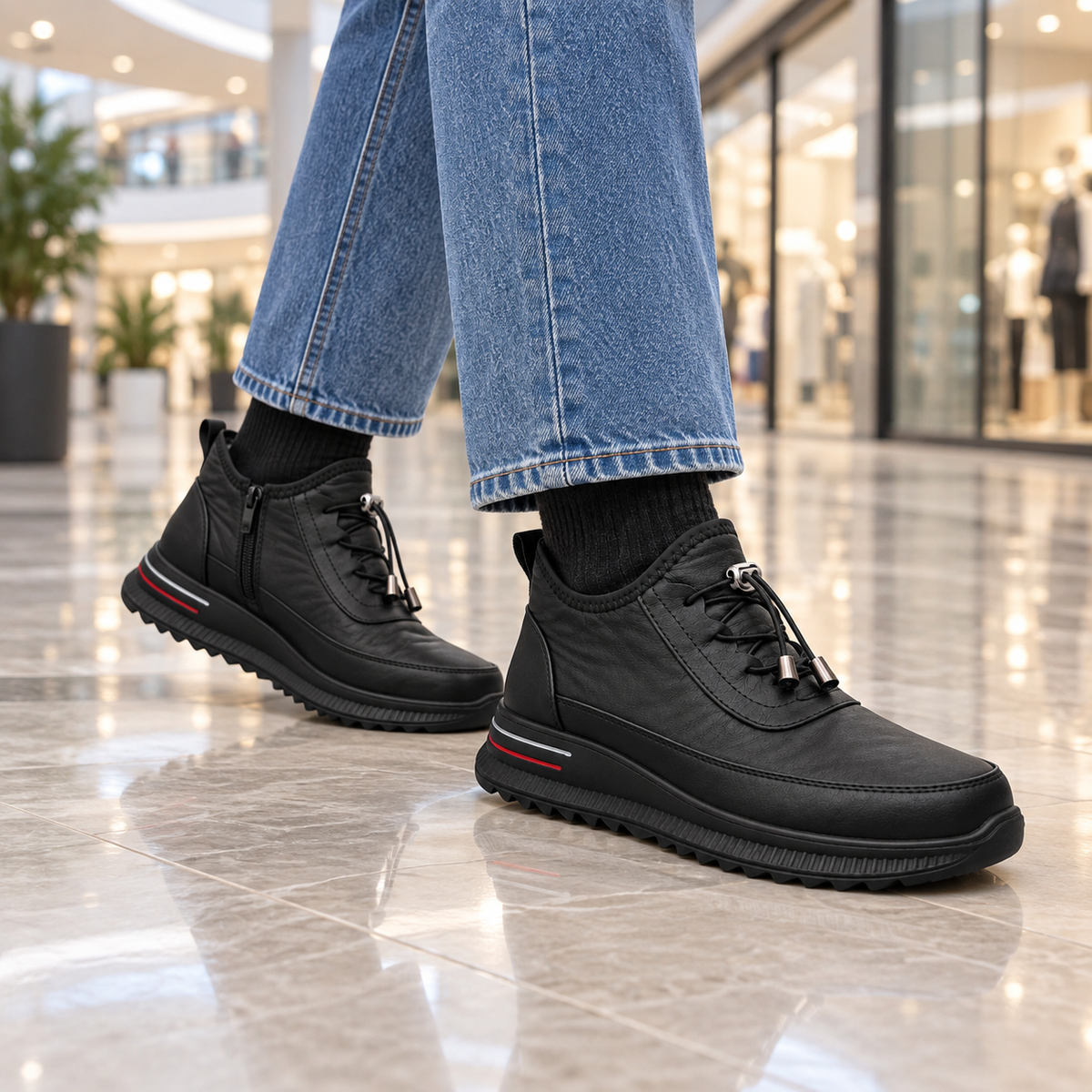 Botki Damskie (36-42) 12Par D2753-21 BLACK
