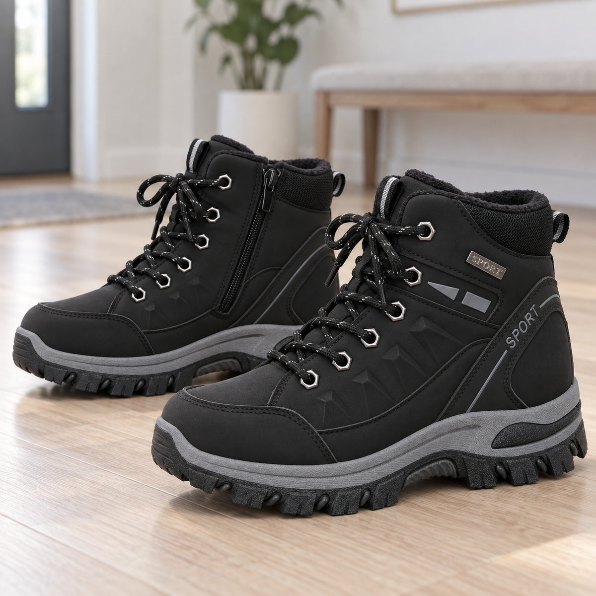 Botki Damskie (36-41) 12Par D6976-1 BLACK