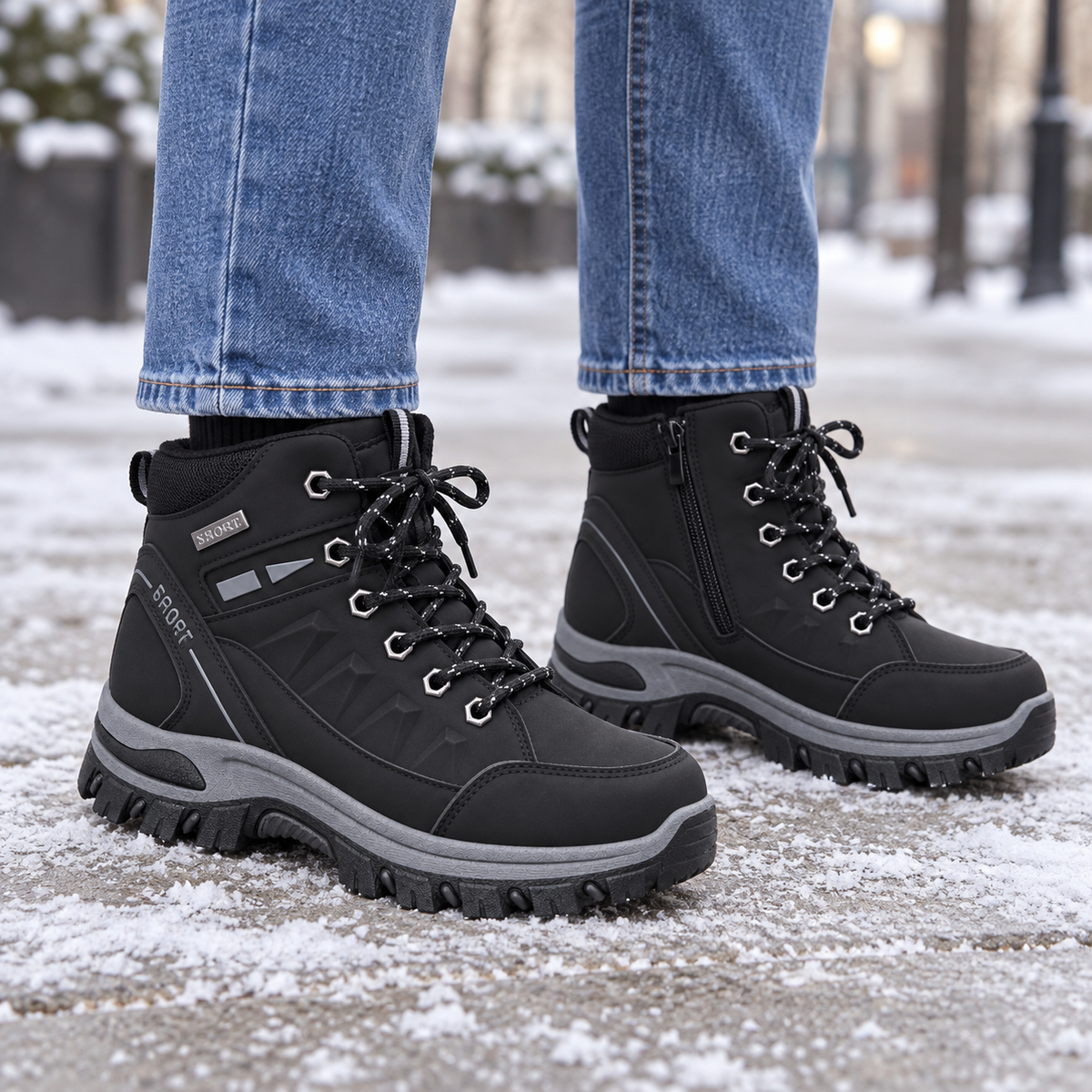 Botki Damskie (36-41) 12Par D6976-1 BLACK