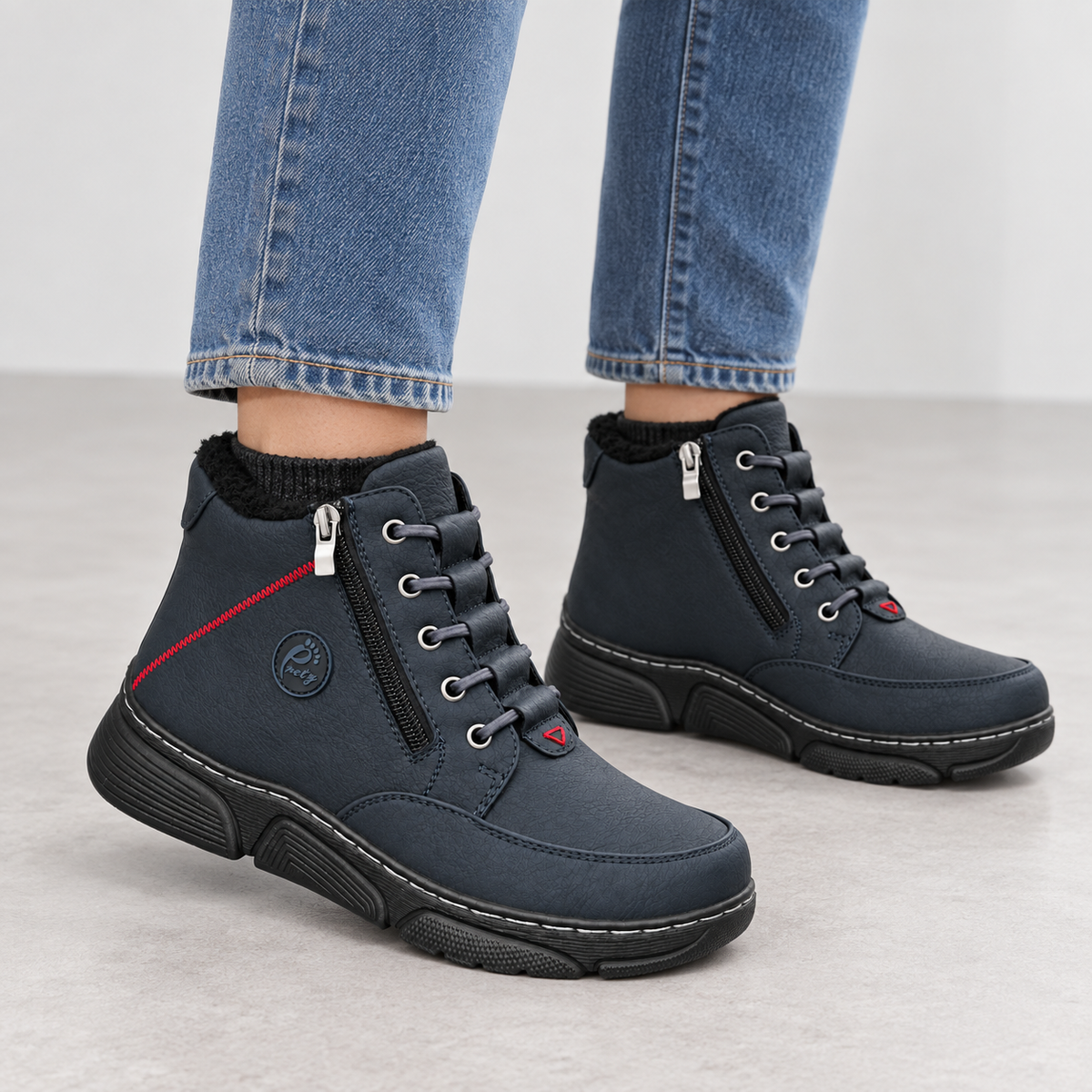 Botki Damskie (36-42) 12Par D26333-26 BLUE